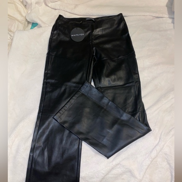 Rare Moment PU pants Black White Fox - Picture 4 of 5